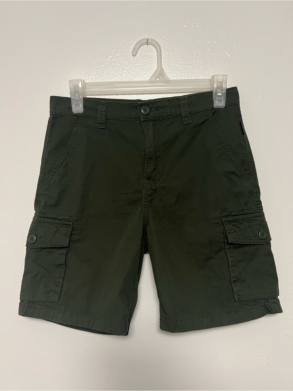 Ring of Fire Boy Cargo Shorts - Olive Green 100% cotton size 12